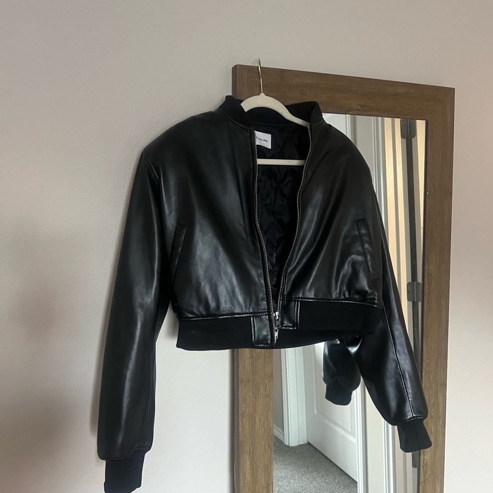 The Frankie Shop Black Bomber Jacket